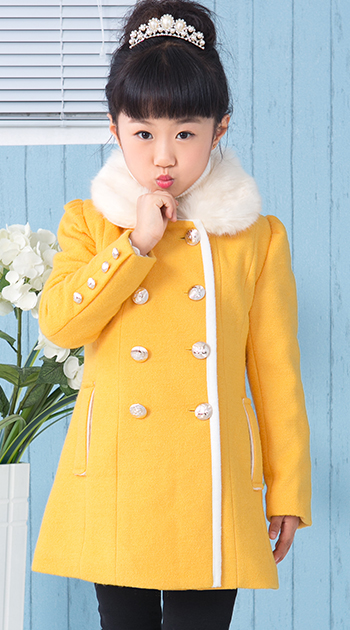 Manteau pour fille en mélange - Ref 2161781 Image 9