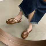 Сандалии, плетеная обувь для отдыха, 2023, в корейском стиле
