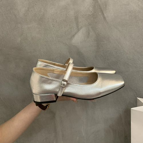 Весенняя обувь, французский стиль, 2023, в корейском стиле, из натуральной кожи