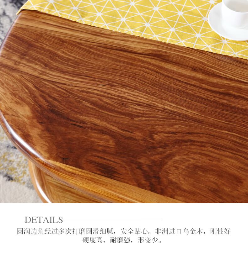 Wujinmu đồ nội thất bằng đá cẩm thạch rắn Bắc Âu tủ bếp kết hợp bàn cà phê đặt căn hộ nhỏ hiện đại tối giản phòng khách - Bàn trà bàn uống nước giá rẻ