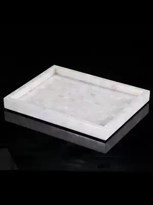 European white shell tray rectangular fruit tray Tea Tray storage tray toilet toilet waterproof small and medium size