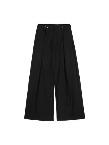 Костюм, летние штаны подходит для мужчин и женщин, в корейском стиле, свободный крой