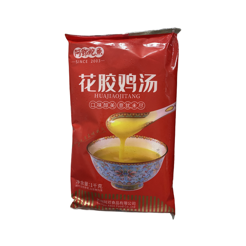 AdDeng Xinpint flower gum chicken soup 1000g yellow braised soup with abalone sea cucumbers Sea Cucumber Swallow Baufin Seasonings Frozen Fast Food Soup-Taobao