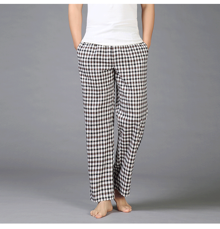 Quần cotton nam pyjama mùa xuân và mùa thu trung niên kích thước lớn quần short nam kaki
