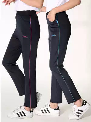 Women's sports pants thin autumn 2020 new high-waisted straight trousers casual trousers loose middle-aged and elderly mother clothes