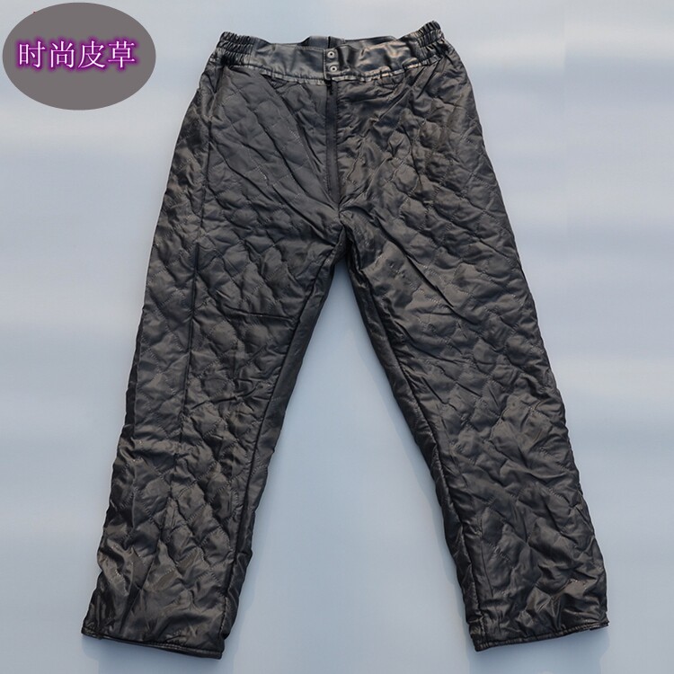 Pantalon cuir homme droit pour hiver - Ref 1481478 Image 8