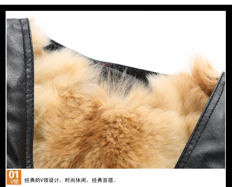 Áo len nam mùa đông vest da nam da nam lông bên trong lót bông cũ áo ba lỗ tanktop nam