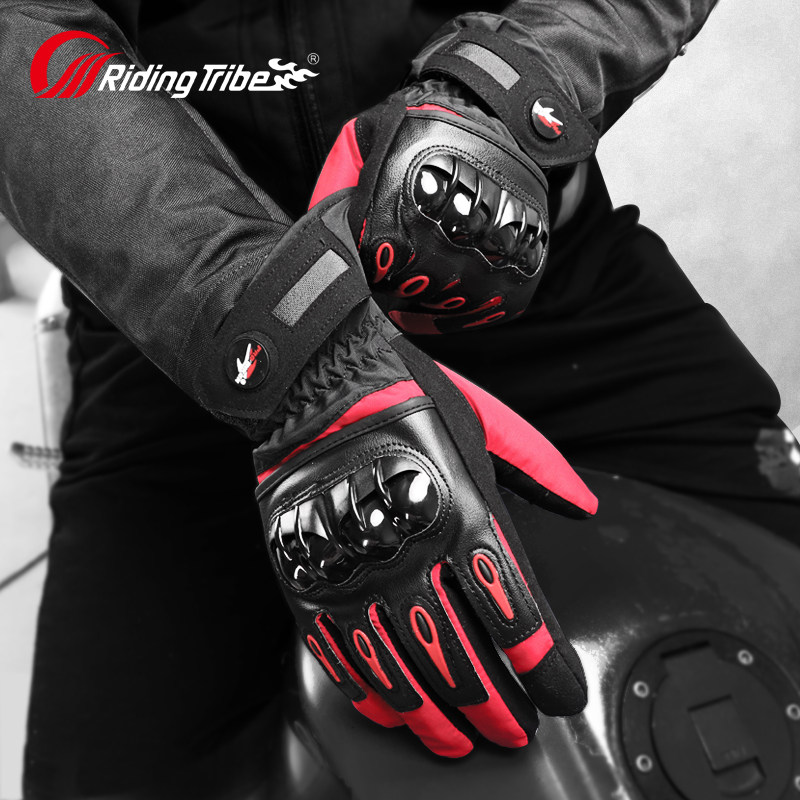 Riding Tribal Locomotive Riding Gloves Winter Warm Waterproof Anti-Chill Gloves Electric Bike Gloves