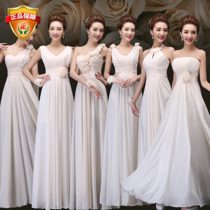 Bridesmaid Dress Long Style 2026 New Summer Sister Group Sister Dress Bridesmaid Dress Champagne Color Banquet Evening Dress