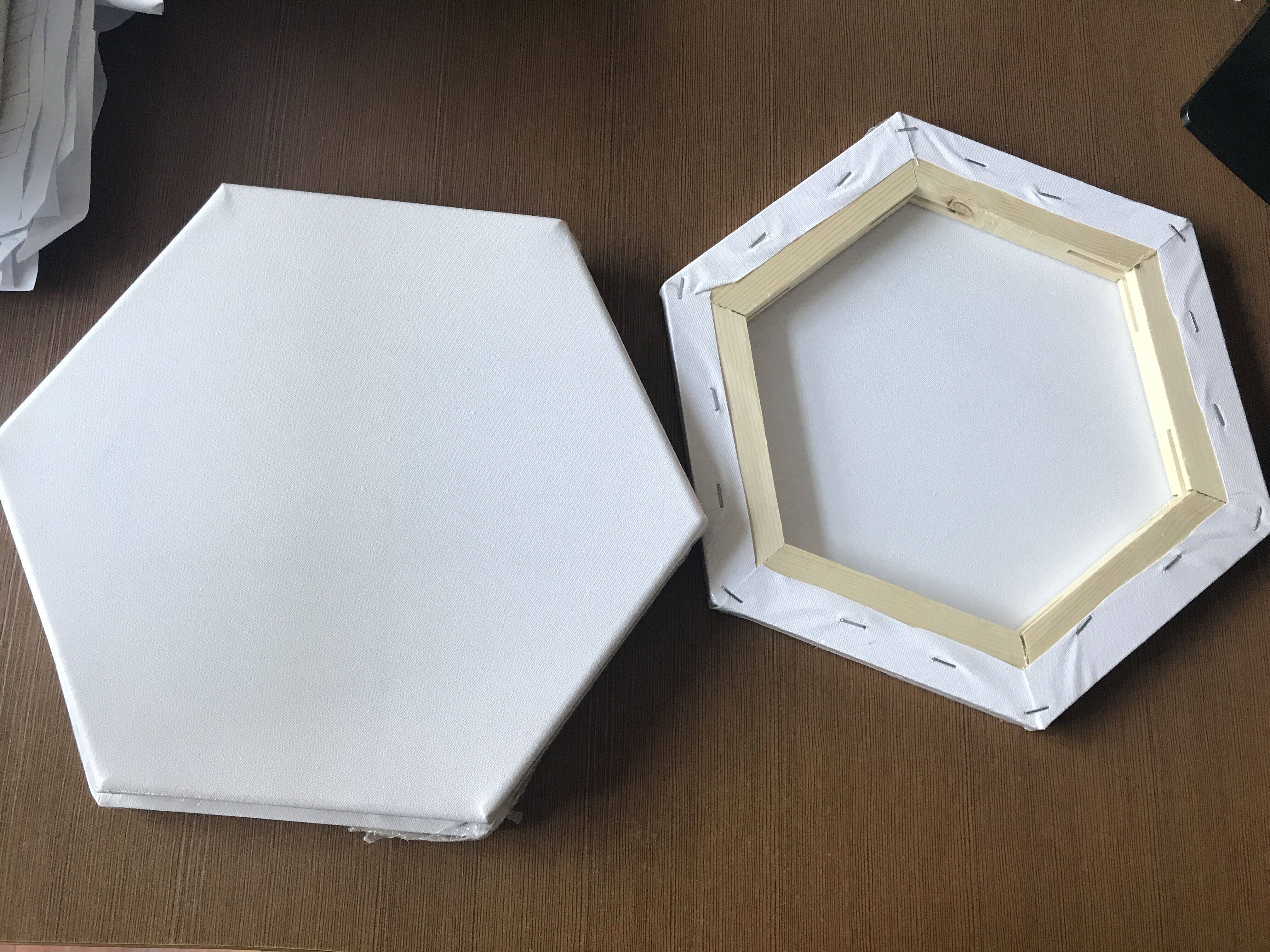 Hexagon Round Oil Picture Frame Loving Oval Oil Picture Frame Polygonal Oil Picture Frame Oil Canvas Cotton Frame