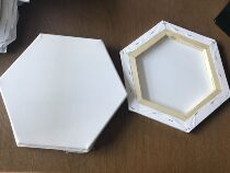 Hexagon Round Oil Picture Frame Loving Oval Oil Picture Frame Polygonal Oil Picture Frame Oil Canvas Cotton Frame