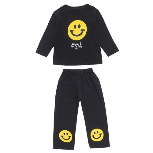 Детская пижама, хлопковый лонгслив для принцессы, комплект для девочек, осенняя, детская одежда, в западном стиле