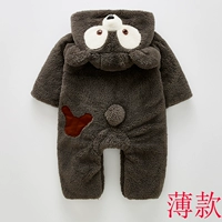 Темно -серый медведь тонко