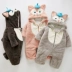 Baby thickies babyiesies mùa đông outwear quần áo mùa đông phù hợp với đồ ngủ mùa đông quần áo màu đỏ quần áo ấm
