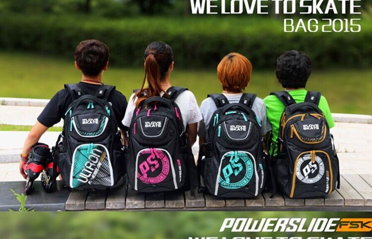 Treasure Lions LePS Wheels Skating Shoes Double Shoulder Bag for adults Men and women Ice Skate Containing bags Children's roller skates bag