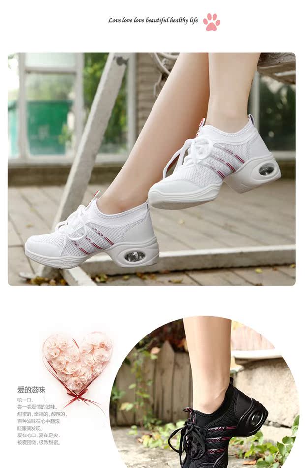 Giày khiêu vũ trắng nữ mùa hè mới mềm đáy lưới nữ giày khiêu vũ vuông nữ thủy thủ giày khiêu vũ giày khiêu vũ - Khiêu vũ / Thể dục nhịp điệu / Thể dục dụng cụ trang phục khiêu vũ thể thao