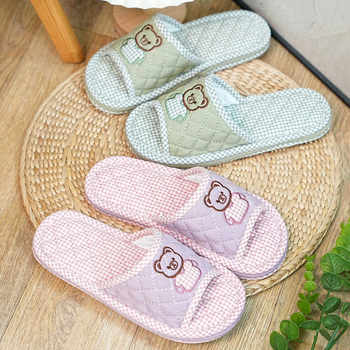 New silent style of indoor thickened soft cloth-soled parent-child slippers