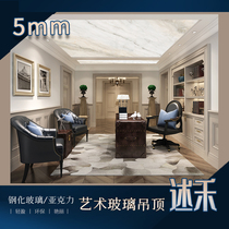 Lishi art glass acrylic organic transparent ceiling simple living room porch corridor aisle ceiling customization