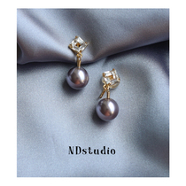 ND no earbuts must be in the light Yazshi Family Pearl High-level Sensation Retro-Style Harbor Wind Mosquito Coil Pan Without Pain ear clip