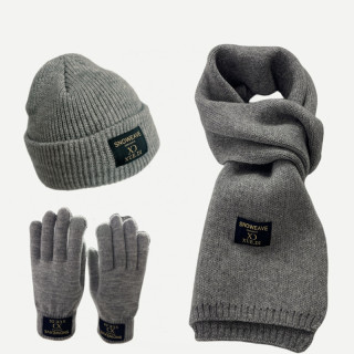 Winter hat, scarf and gloves three-piece suit with wool to keep warm for boys and girls, teenagers, 12, middle school students and 15