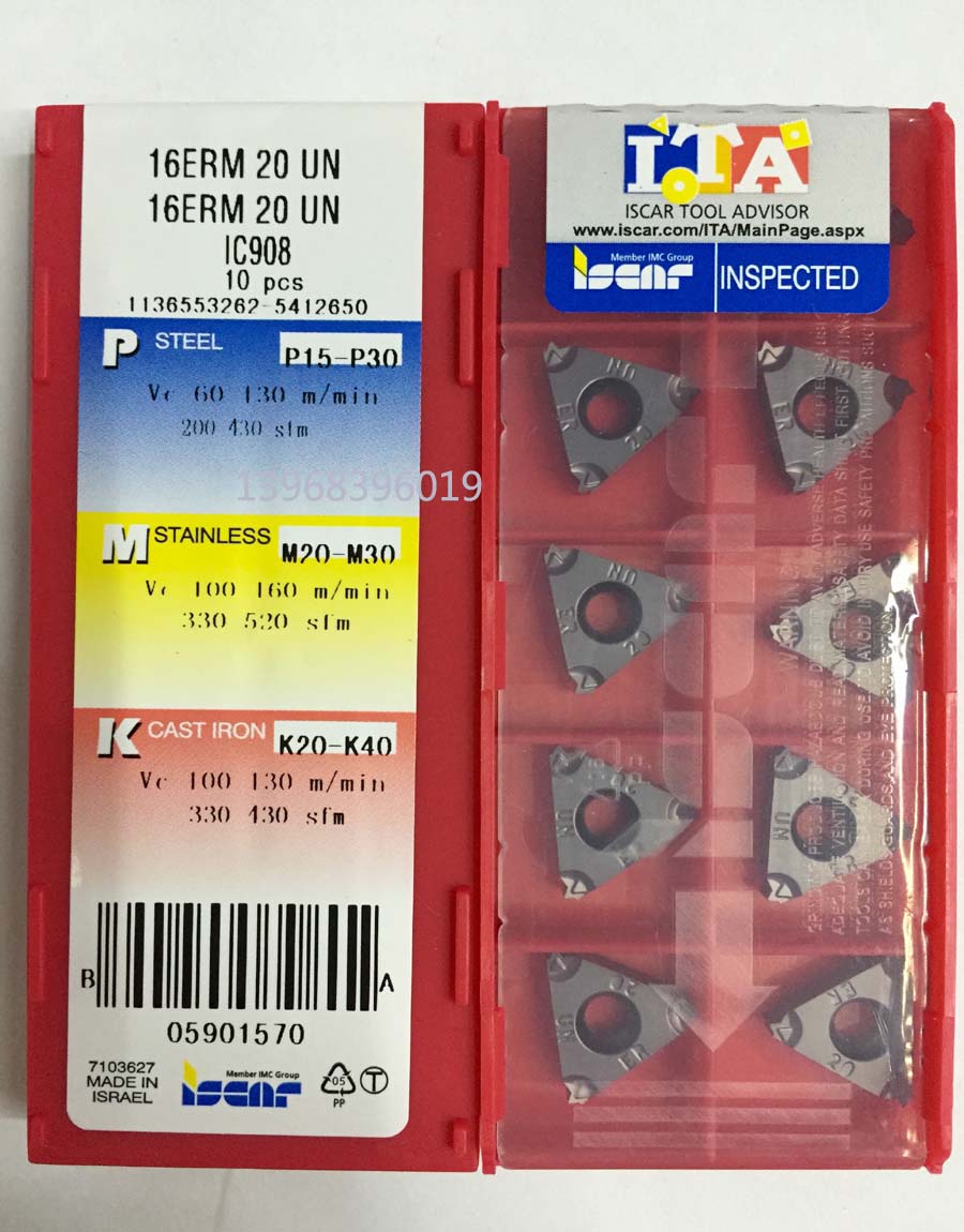 Israel imports Isca Iscar external thread 16ERM 16ERM 12UN 12UN 20UN IC908 IC908