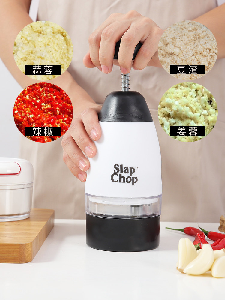 Stainless steel clap knife Kitchen pounding garlic artifact variety of vegetable cutting artifact Household clap garlic hand pressure stirring and cutting machine