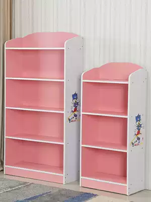 Children's bookshelf Simple student small bookcase free combination Kindergarten bookcase bookcase cartoon storage cabinet shelf