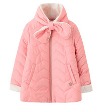 Plus bib Korea can love show Korean childrens clothing curlysue girls winter cotton-padded jacket