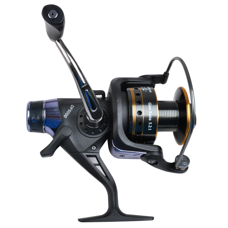 Wrangler DF5000 fishing wheel full metal head 9 1 axis front and rear unloading force with brake fishing line wheel sea rod spinning wheel
