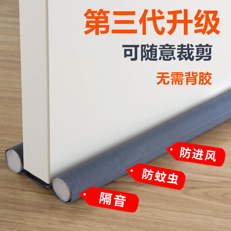 Door Slit Door Bottom Gland Strip Bedroom Door Soundproof God Instrumental House Door Slit Windproof Soundproof Door Sticker Door Lower Wind Bar
