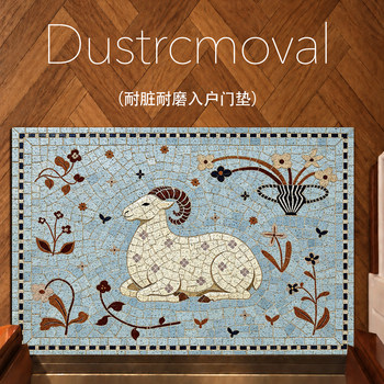 New light luxury entry door floor mats, wire loops, door carpets, door mats, cuttable, stain-resistant, high-end foot mats