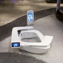 Hotel Creative Front Desk Terrace Mall Anomalous Display Desk Cashier Terrace Exhibition Hall Middle Island GRP Art Reception Desk