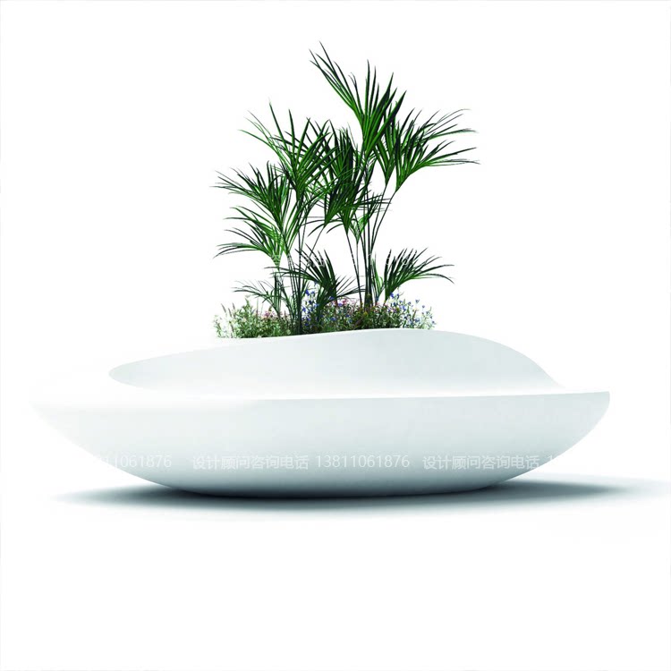 Custom Mall Hotel Creative Lounge Chair Airport Lounge Chair Flower Pot Outdoor Flower Bowl Casual Chair Waiting Chair