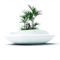 Customized shopping mall hotel creative rest chair airport rest area seat flowerpot outdoor Flower Bowl lounge chair waiting chair