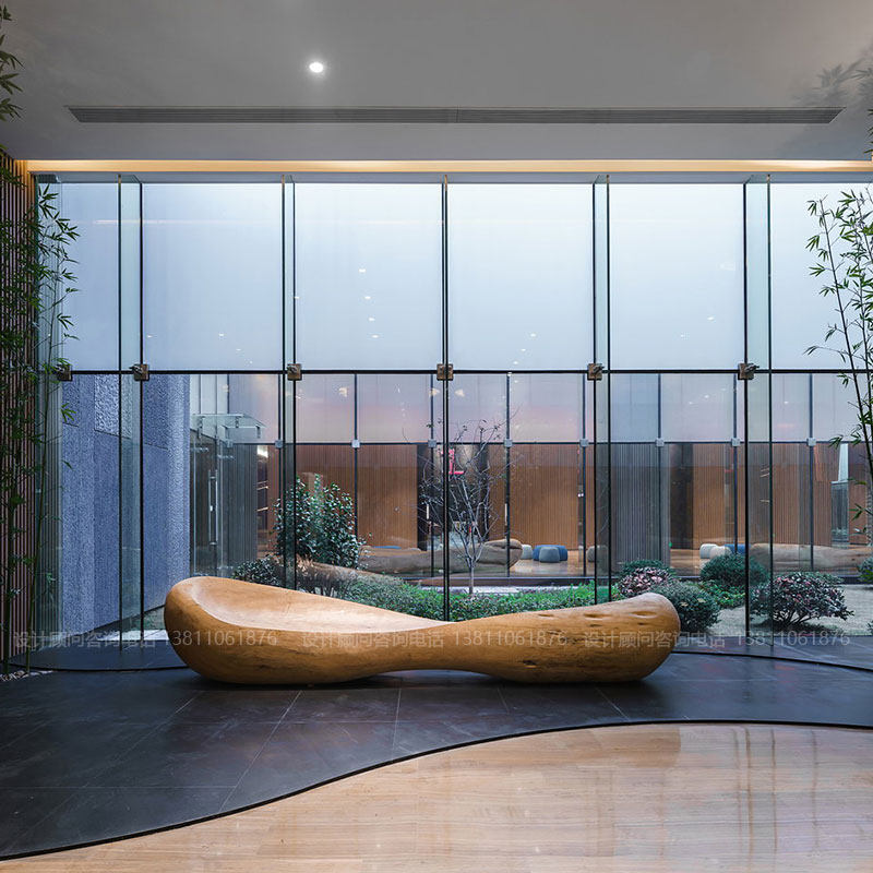 Creative Profiled Solid Wood Quality Casual Seat Custom Museum Showroom Airport Waiting line waiting for retro benches-Taobao