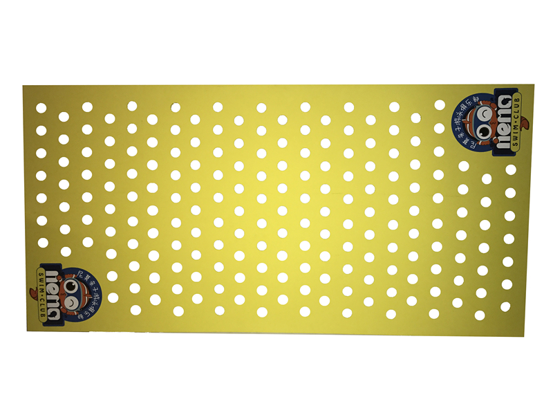 Direct sales baby swimming pool parent-child swimming teaching aids environmental protection EVA foam board three-color board floating board hole board