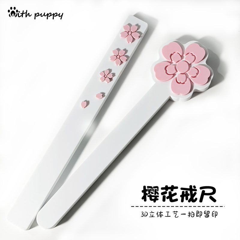 Withpuppy Sakura Ruler Pointer 3D Printed Sp Small Circle Practice Tool Spank Light to Medium Spank Stick for Home Use Withpuppy Sakura Ruler Pointer 3D Printed Sp Small Circle Practice Tool Spank Light to Medium Spank Stick for Home Use