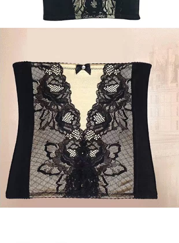 Thẩm mỹ viện, xây dựng cơ thể, hoa hồng, cùng một đoạn, corset, corset, đồ lót định hình cơ thể sau sinh, bộ đồ ba mảnh - Corset hai mảnh áo nâng ngực