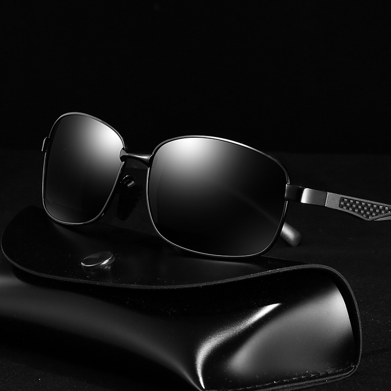 Sun Glasses Men's Middle-aged Dad Men Drive Private Seniors Sunglasses Male Polarized Fishing Square Discoloration Glasses