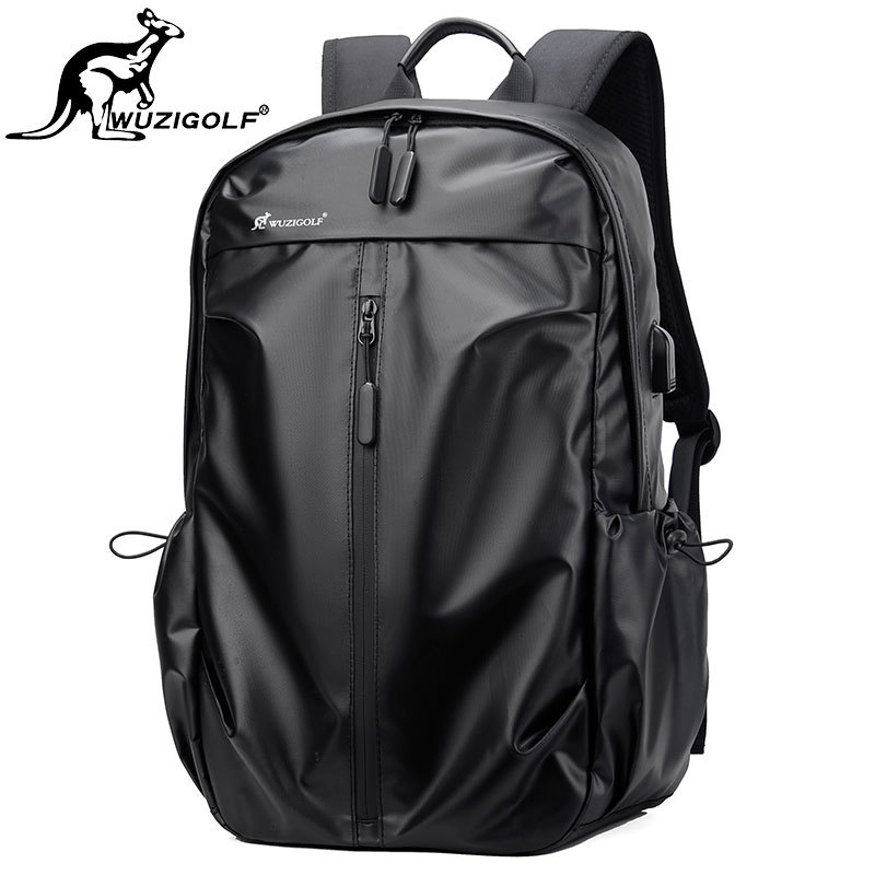 Bin'Ao Kangaroo Waterproof Backpack Men's Business Travel Bag Korean Style Casual Computer Bag Student School Bag Women's Trendy