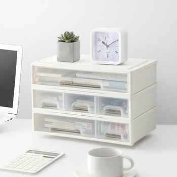 Storage box drawer dressing table finishing box desktop large capacity dustproof storage rack office miscellaneous students