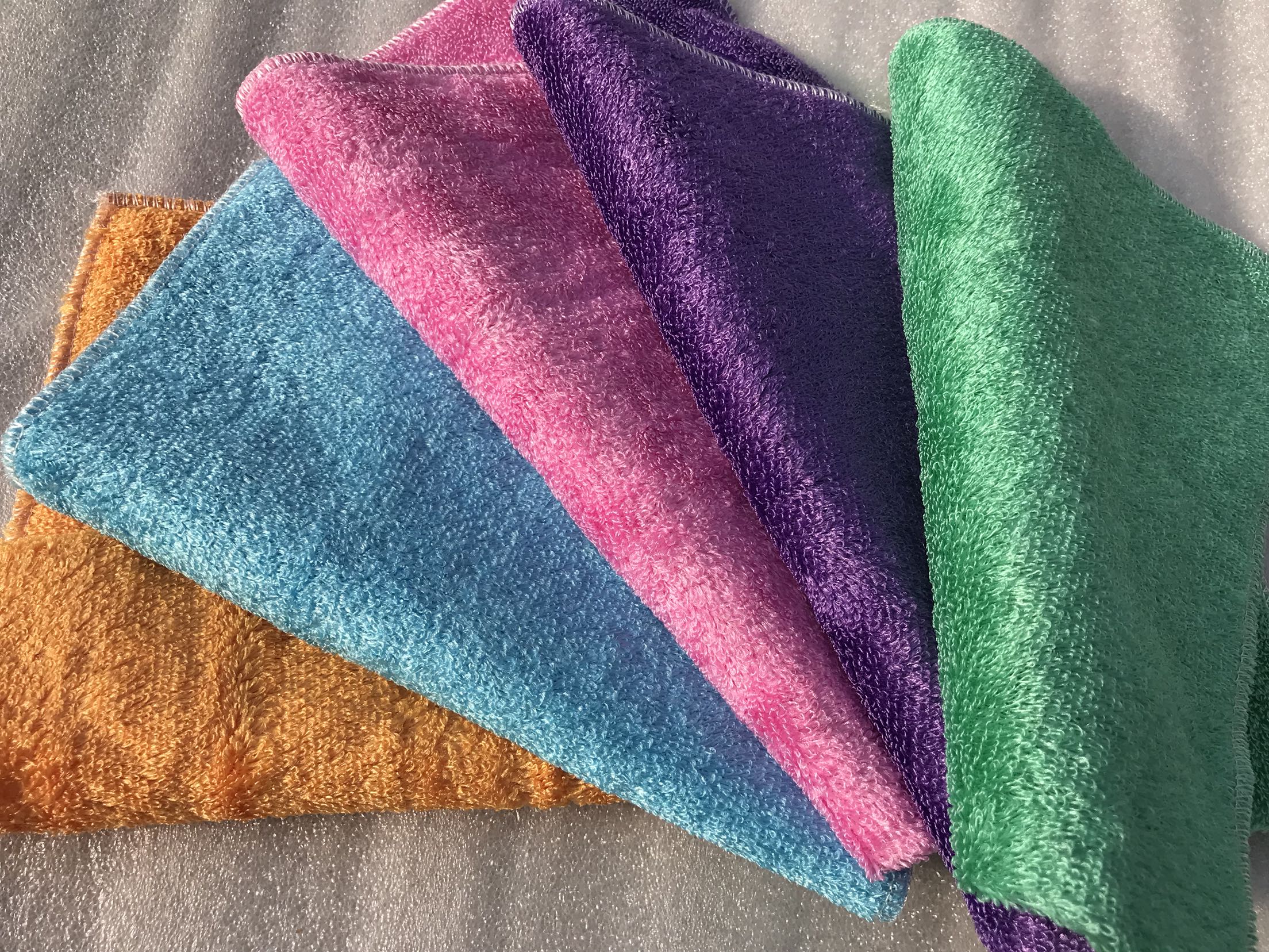 Good goods recommend full bamboo fiber rag wash cloth without stick oil wash dishwash