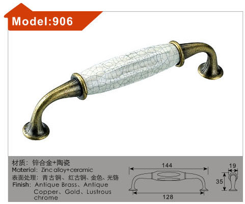 Ceramic Handle American Black Cracks Pull Handle Drawers Clothes Overall Cabinet Door Handles Eurostyle Mediterranean Ceramic Handle