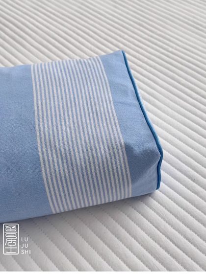 全荞麦壳颈椎枕头老粗布方枕理疗按摩保健助睡眠单人枕芯可拆洗