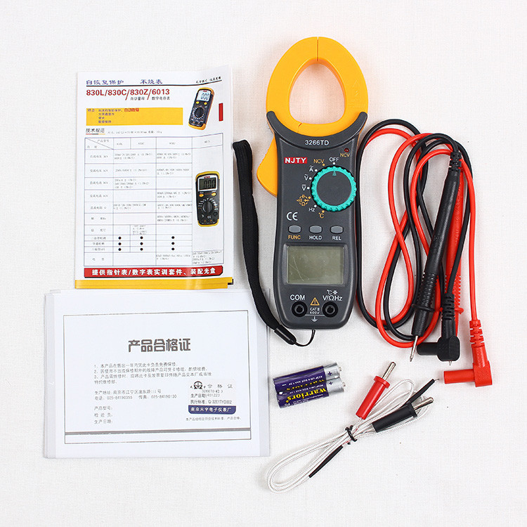 Nanjing Tianyu TY3266TD 3266TA digital pincer form automatic measuring range 400A with meter current meter