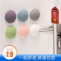 Dinglitian door handle anti-collision pad affixed door guard Student cabinet door anti-bump silent non-perforated door touch door stopper