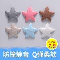  Dingli Tianmen rear handle Refrigerator anti-collision pad Bathroom room door suction door bumper Mute buffer Waterproof and moisture-proof