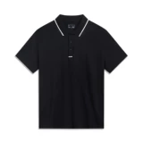 Li Ning, осенняя трендовая дышащая спортивная футболка polo, короткий рукав