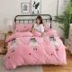 Winter san hô dày nhung chăn flannel ấm lông cừu một mảnh chăn luật chăn đơn hoặc kép chải nhung - Quilt Covers