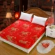 Peng Ming Thiên niên kỷ dày cạnh flannel giường fleece lông cừu san hô chống trượt Simmons trải giường nệm Pháp chải Ga chun chần Everon